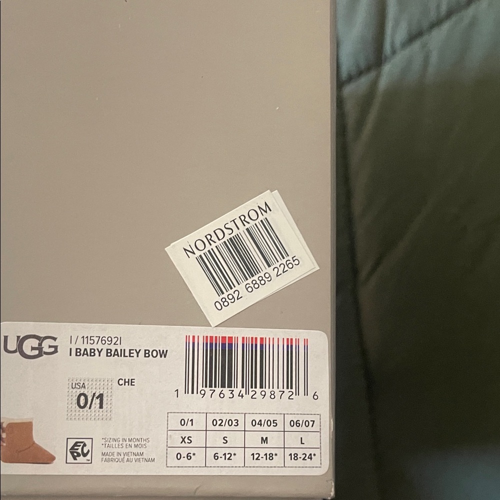 UGG Baby Bailey Bow Boots - Chestnut Brown